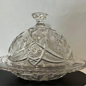 Small Vintage Crystal Cloche
