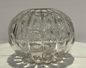 Jarrón grande antiguo EAPG con forma de rosa - lámpara de hadas