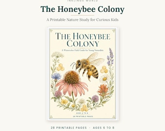 The Honeybee Colony: A Watercolor Field Guide for Young Naturalists (28 Pages)