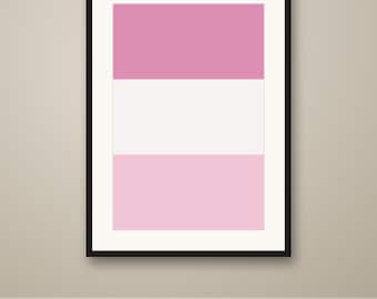 Pink Dutch Flag Poster, Preppy Netherlands Wall Art, Coquette Dorm Decor, Printable, Instant Download, 8 Sizes