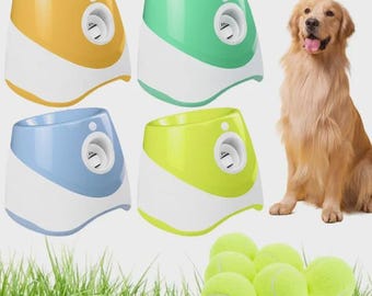Automatic Dog Ball Launcher | Interactive Pet Fetch Toy, 3 Speeds, Rechargeable