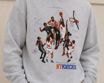 Vintage 1990s New York Knicks Starter Pouch Jacket Black XL - Etsy