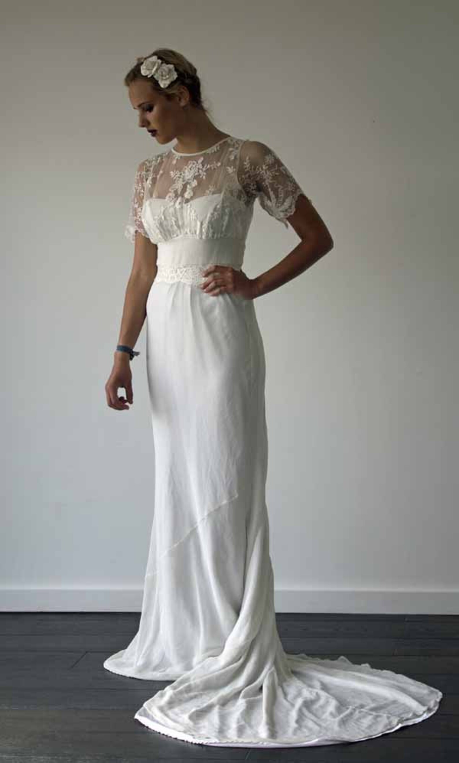 flounce dress Shoulder Ruffle Sleeve in Grey Healthy diet - The Size:US 8.5 popular prom dress