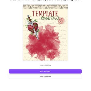 Romantasy Canva-mallar 20+ redigerbara designer booktok innehållsskaparkit #2 bild 6