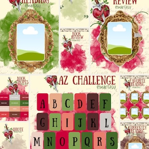 Romantasy Canva-mallar 20+ redigerbara designer booktok innehållsskaparkit #2 bild 3