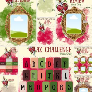 Romantasy Canva-mallar 20+ redigerbara designer booktok innehållsskaparkit #2 bild 5