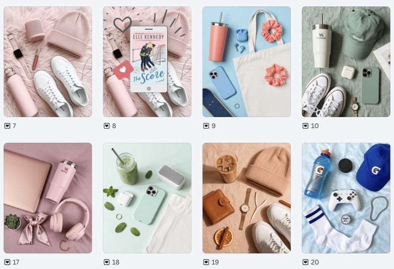 20+ Off Campus Flatlay Templates Canva Editable for Bookstagram & BookTok image 12