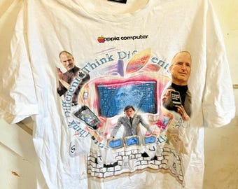DBruze Apple Mac Steve Arbeitsplätze T-Shirt Größe XL Vintage Bootleg