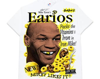 Backstock Co Tiny Tyson Evander Holyfield Eario’s Bootleg Shirt XL AOP Boxen