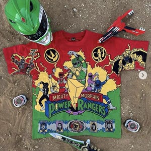 Bootleg Power Rangers Film Promo T-Shirt für Männer XXL dbruze Bild 1