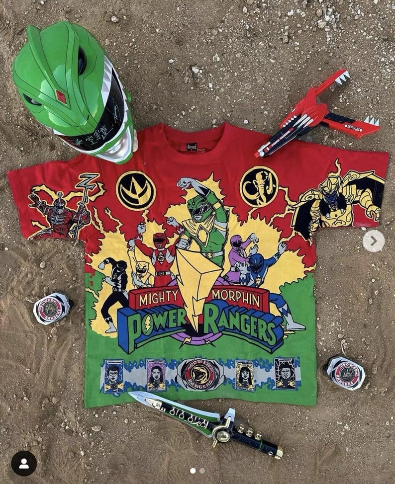 Bootleg Power Rangers Film Promo T-Shirt für Männer XXL dbruze Bild 1