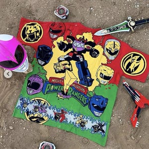 Bootleg Power Rangers Film Promo T-Shirt für Männer XXL dbruze Bild 2