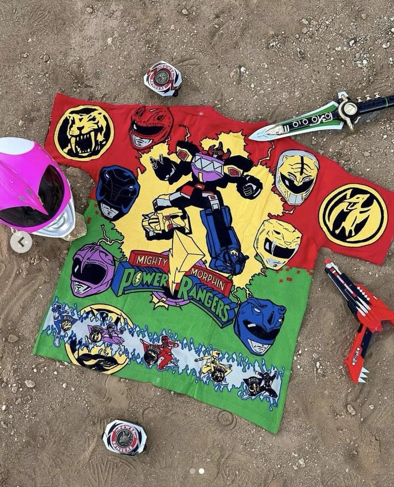 Bootleg Power Rangers Film Promo T-Shirt für Männer XXL dbruze Bild 2