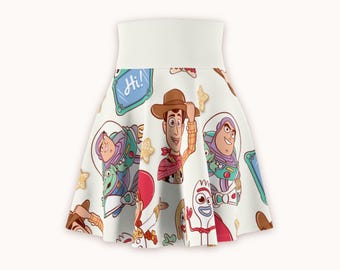 Spódnica do biegania Cream Toy Box Pals | Magiczna spódnica do jazdy na łyżwach dla kobiet