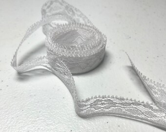 Vintage Lace Ribbon | White| Lot 20