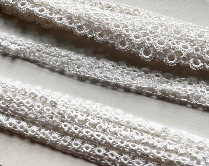Tatted Ribbon Vintage Lace Tatting Ribbon Trim White Lot 47 - Etsy