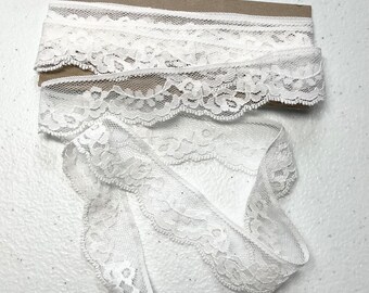 Vintage Lace Ribbon | White | Lot 16