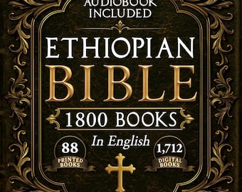 Complete Ethiopian Bible Hardcover Edition, 88 Books Large Print, Restored English Scriptures (Digital Bonus Included)