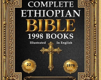 Biblia etíope completa, letra grande, ilustrada, 88 libros, apócrifos, audiolibro incluido.
