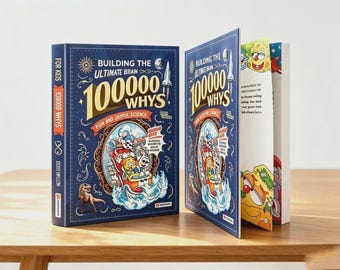 100.000 Perché per Bambini Copertina Rilegata / Libro di Fatti Scientifici per Bambini / Regalo Educativo