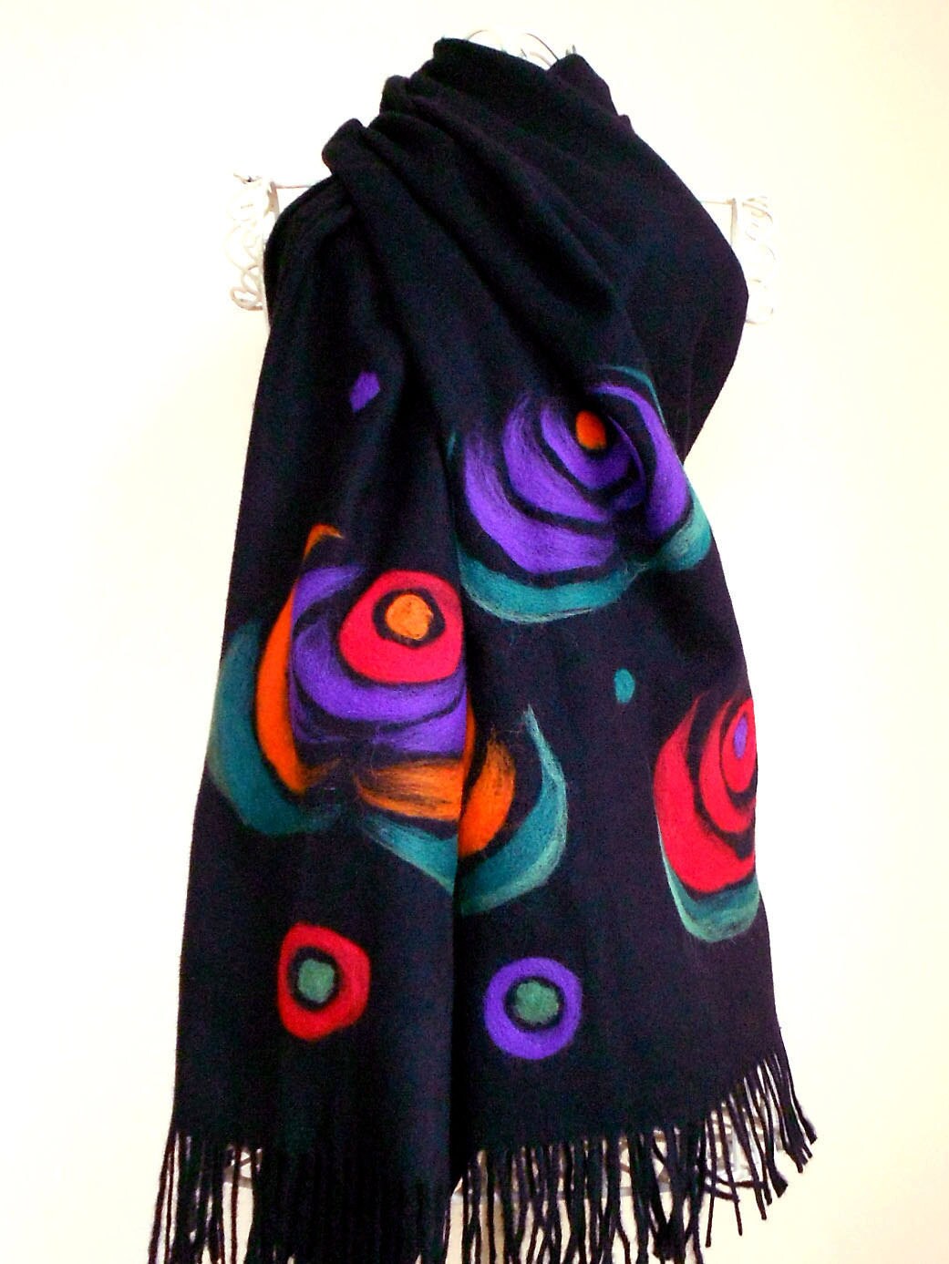 Alexa Oversized Wool Scarf Rose