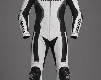 Yamaha Motorcycle Racing Suit Leather Biker Suit One Piece motorbike tracksuit