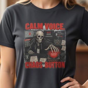 Calls, Stickies and Panic Dispatcher Skeleton Shirt