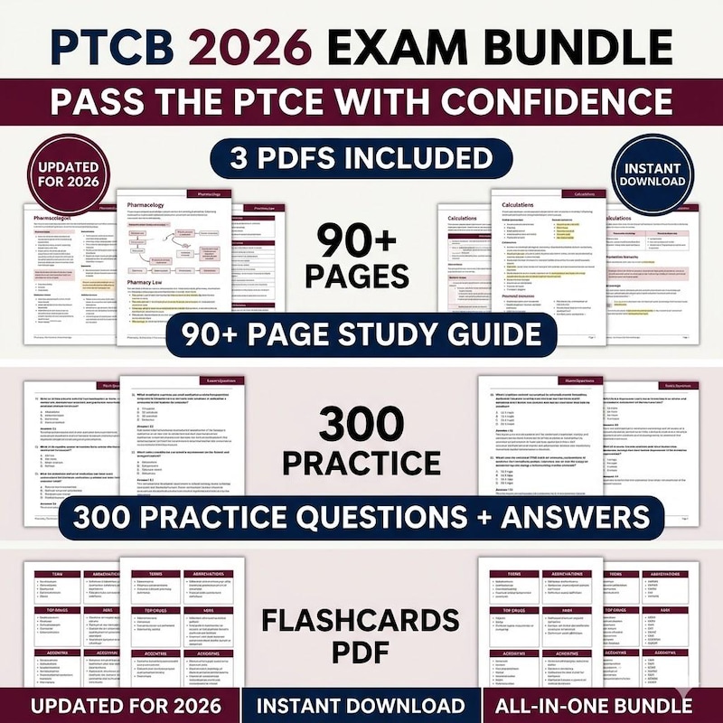 Ptcb Study Guide Pdf - Etsy