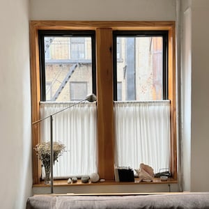Sheer Curtains Apartment Decor - Living Room Curtains - 100% linen personalized home decor made to order