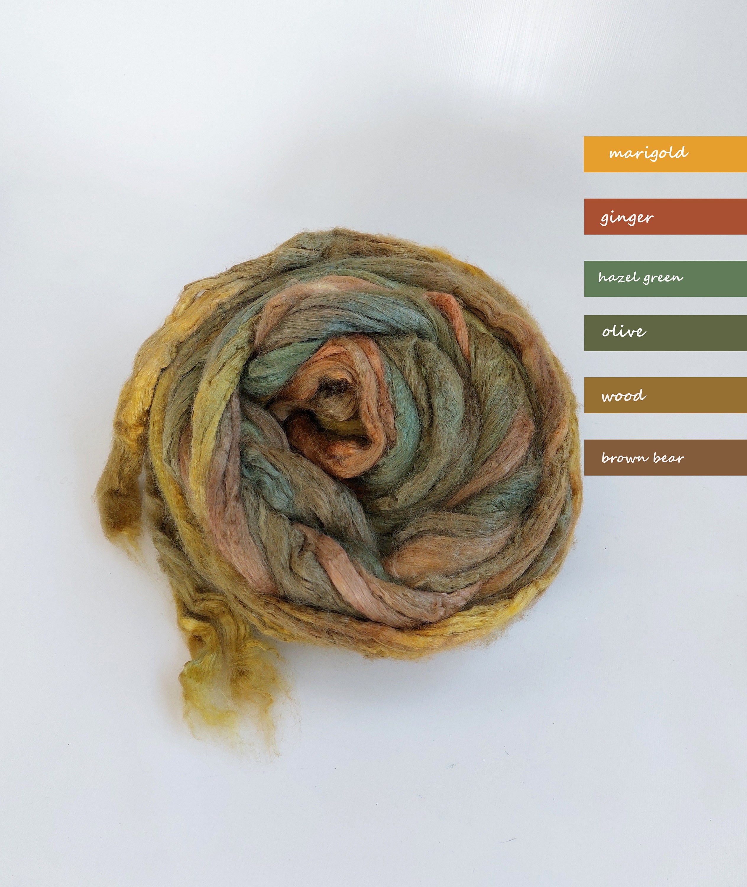Blended Wool Roving for Needle Felting - Ginger Flower - Wet Felting,  Spinning, Chunky Yarn, Pink, DIY, Felt, Fiber Arts