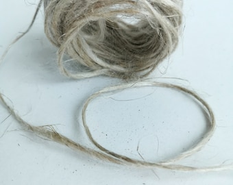 Hilo de lino natural: fibra de lino de larga duración para hilado, fieltrado y tejido