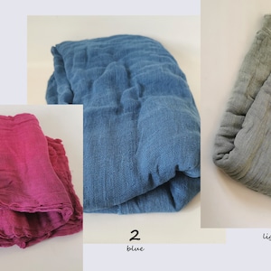 Hand Dyed Cotton Cheesecloth: Gauze Scrim Fabric for Felting