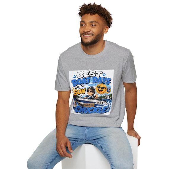 Retro Sun Captain Boating T-Shirt, Lake Life Summer Graphic Tee