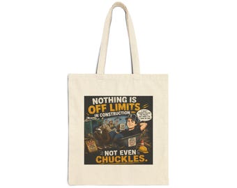 Funny Tote Bag with Humorous Quote, Durable Canvas for Everyday Use