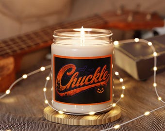 Chuckle Halloween Pumpkin Candle | Scented Soy Candle 9oz