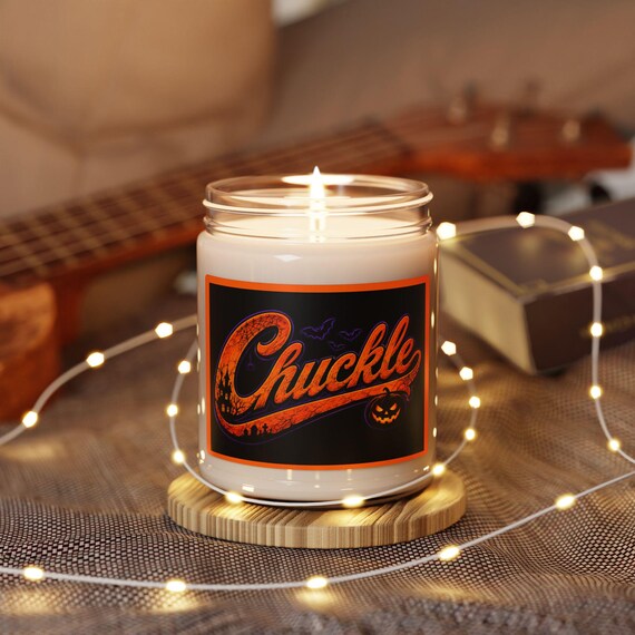 Halloween Pumpkin Soy Candle, Spooky Autumn Decor, Pumpkin Spice Scent