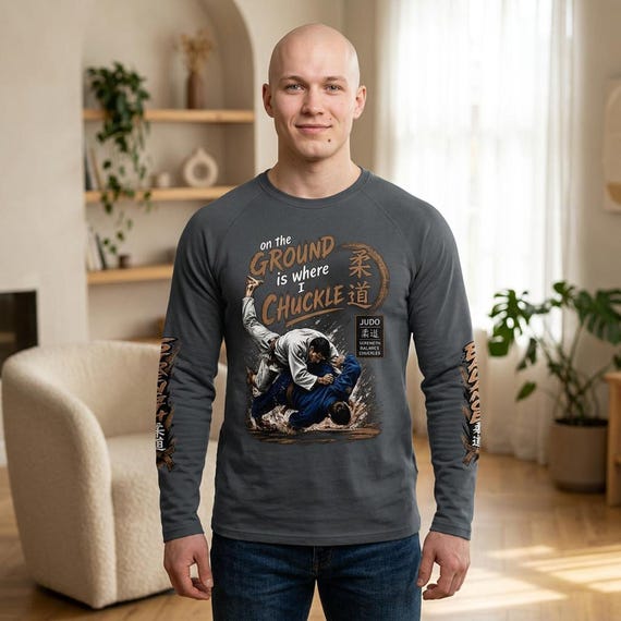 Judo Rashguard, Long Sleeve UPF 50 90/10 Poly-Spandex Blend