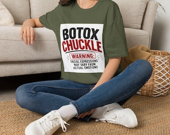 Camiseta divertida / Camiseta con humor, diseño de advertencia con cara graciosa
