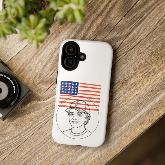 American Flag Case, Patriotic iPhone Cover with Dual-Layer Protection