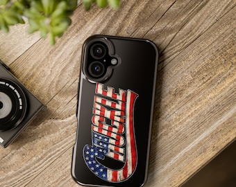 Funda para teléfono con el logotipo de Jeep y la bandera estadounidense / Funda magnética resistente a los impactos