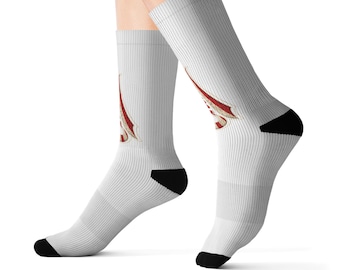Calcetines deportivos con la bandera estadounidense, estampado por sublimación / Estrellas y rayas de EE. UU.