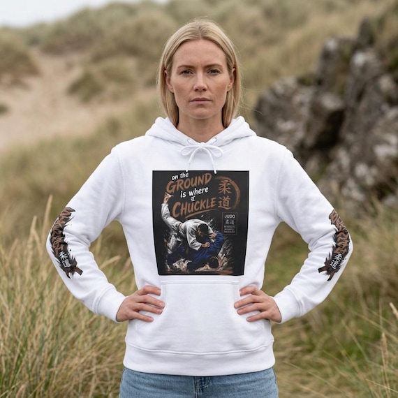 Jiu-Jitsu Bulldog Hoodie | Martial Arts Throw Your Leg Embrace The Ground