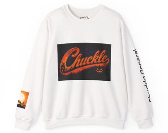 Chuckle Pumpkin Logo Sweatshirt | Crewneck, Halloween Graphic