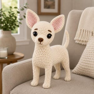 Chihuahua-virkmönster PDF | Amigurumi-hundhandledning, nybörjarvänlig plyschleksak