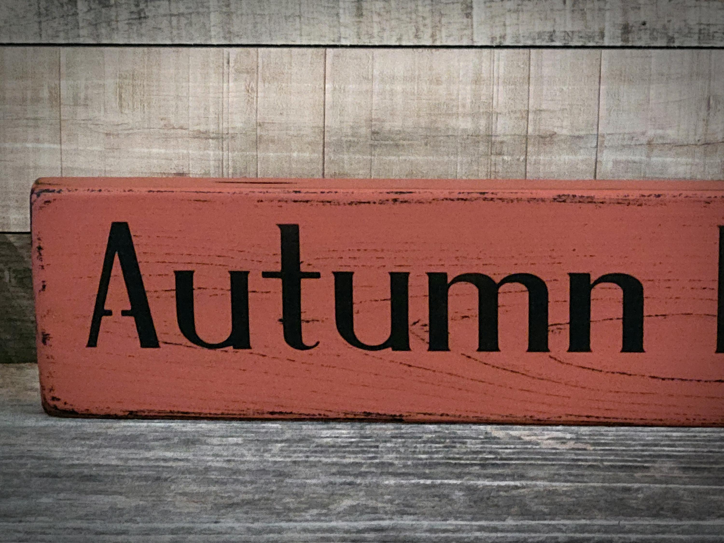 Primitive Fall Sign ~ Fall Sign ~ Fall Decor ~ Primitive Fall Decor ...