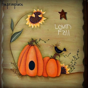 Primitive Fall Plaque
