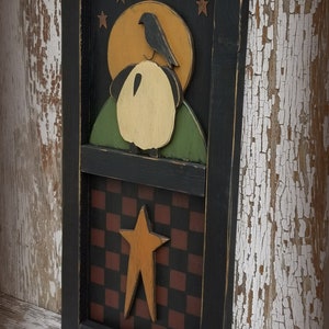 Primitive Wall Hanging ~ Primitive Decor ~ Primitive Wall Decor ~ Checkerboard Wall Hanging ~ Primitive Home Decor ~ Farmhouse Decor bild 2
