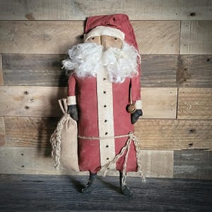 Primitive Santa Doll - Christmas Decor - Santa Claus - Christmas Decoration - Kringle - Holiday Decoration - Handmade - Primitive Decor