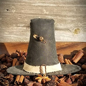 Thanksgiving Decor Pilgrim Hat Sitters Bowl Fillers Primitive Decor Primitive Fall Teired Tray Decor Primitive Bowl Fillers image 3