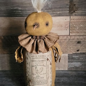 Primitive Chick Doll - Easter Decor - Easter Chick - Spring Decor - Handmade Stump Doll - Easter Decoration - Spring Decoration - Home Decor